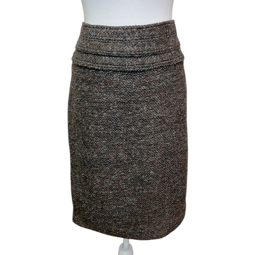 Adrienne Vittadini Brown Tweed Skirt
